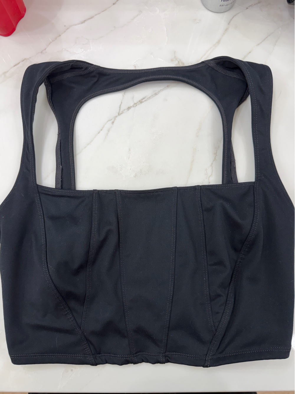 Free people Black Women's Support Crop Top